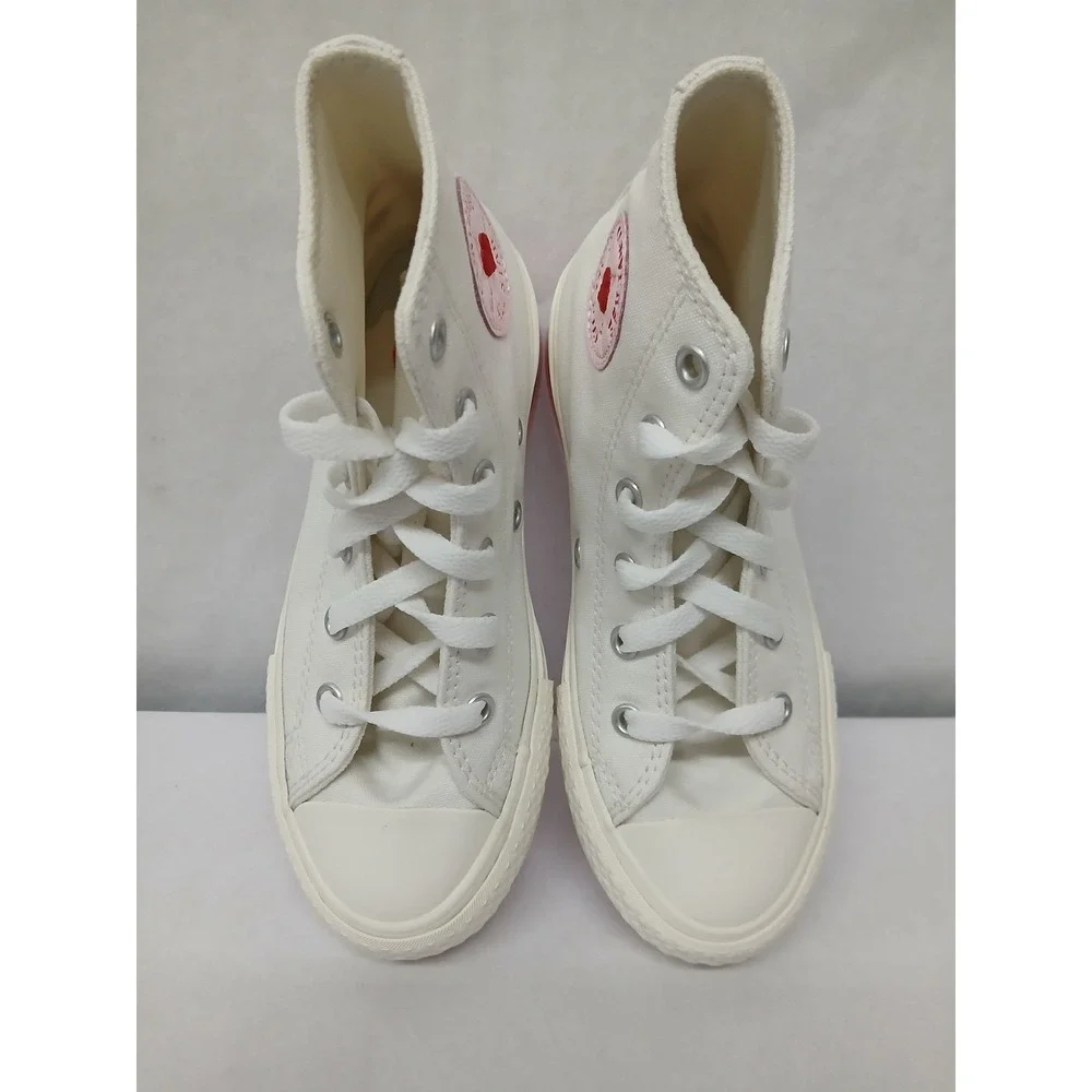Converse Girl's Chuck Taylor All Star Eva Lift Hi Top Shoes A10717C White‎ Sz 13
